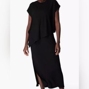 Sweaty‎ Betty Black Mellow Midi Dress Size Small